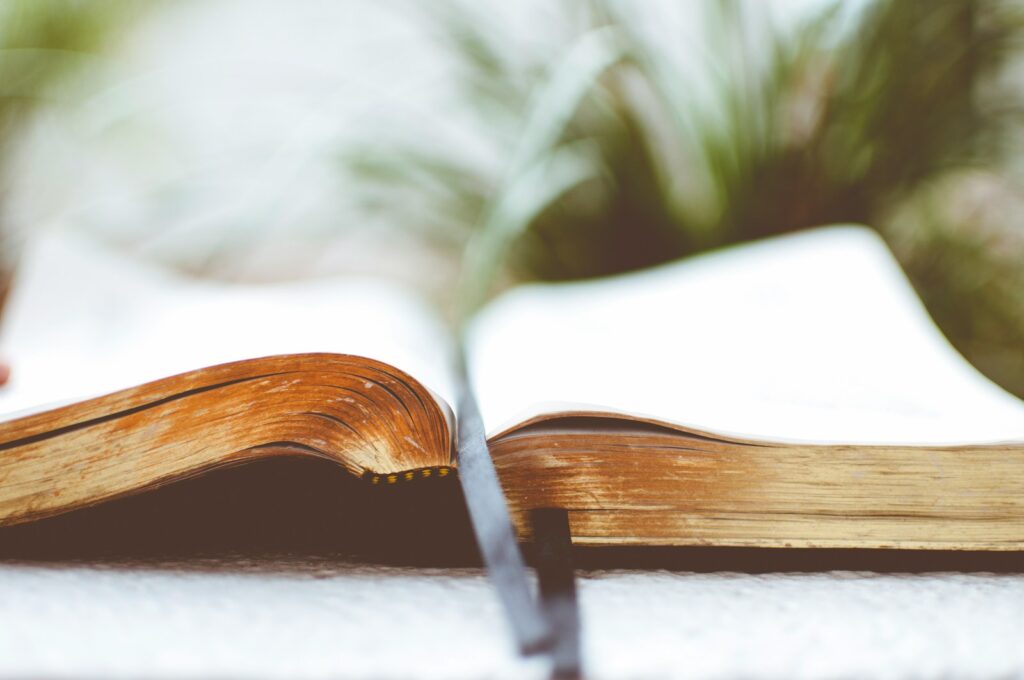 Photo by Ben White open book on white surface